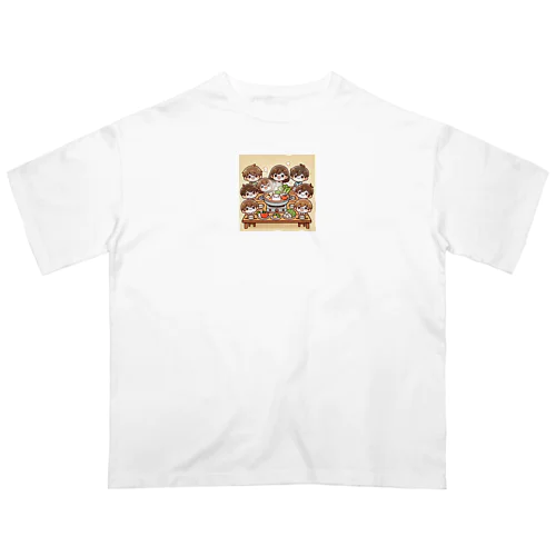 ハッピー鍋パーティー オーバーサイズTシャツ