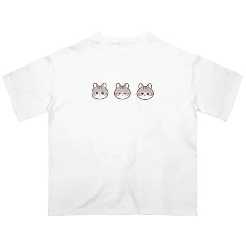 にゃんこ(ｱﾒﾘｶﾝｶｰﾙ) Oversized T-Shirt
