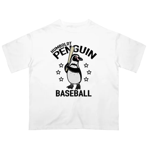 ペンギン・野球・PENGIN・BASEBALL・フンボルトペンギン・スポーツ・動物・アイテム・グッズ・オリジナル(C) Oversized T-Shirt