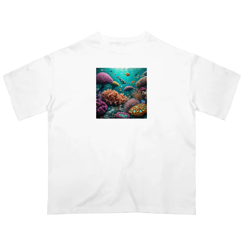 海の生き物 オーバーサイズTシャツ