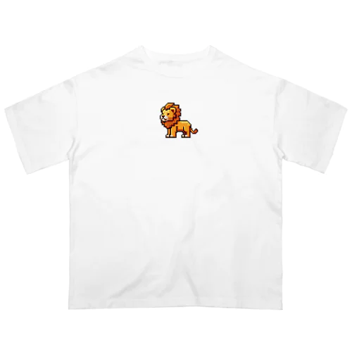 ドット絵のライオン Oversized T-Shirt