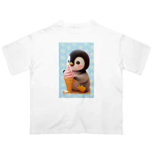 ペンギンとソフトクリーム オーバーサイズTシャツ