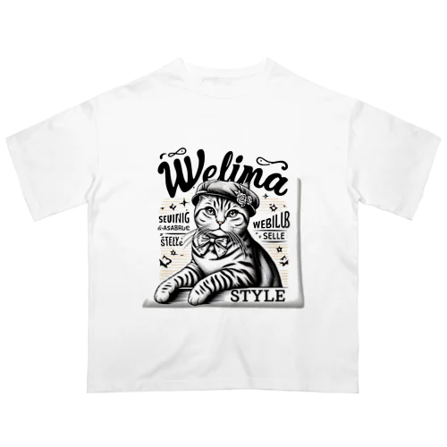 Welina cat 2 オーバーサイズTシャツ