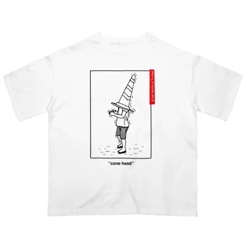 Merry Friends No.3 "cone head" オーバーサイズTシャツ