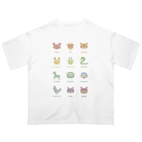 【12ANIMALS】子丑寅卯辰巳午未申酉戌亥 オーバーサイズTシャツ