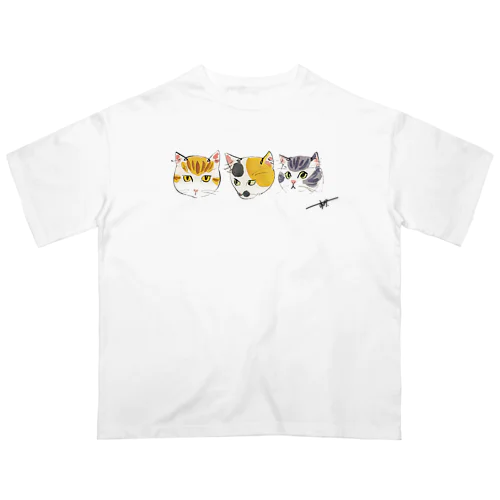 にゃんトリオ4 オーバーサイズTシャツ