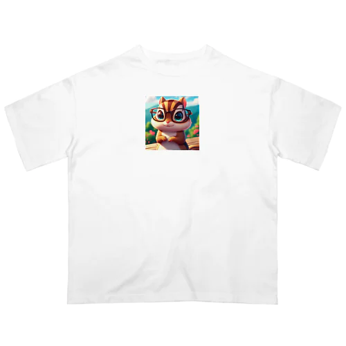 メガネしまりす Oversized T-Shirt
