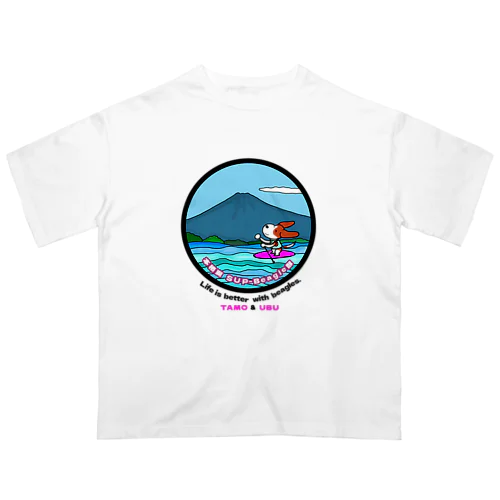 本栖湖シリーズ　Tamo&Ubu オーバーサイズTシャツ