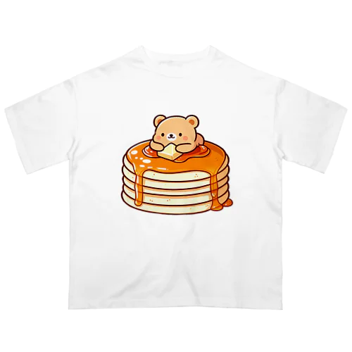ホットケーキとクマさん Oversized T-Shirt