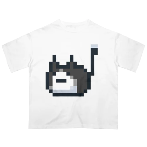 ハチワレねこさんドット（ファビコン）  オーバーサイズTシャツ