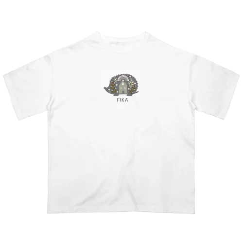 【FIKA 北欧 ハリネズミ】2 Oversized T-Shirt