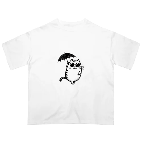 最強ぬこさんの猫グッズ Oversized T-Shirt