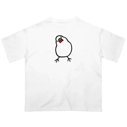 かしげる文鳥 オーバーサイズTシャツ