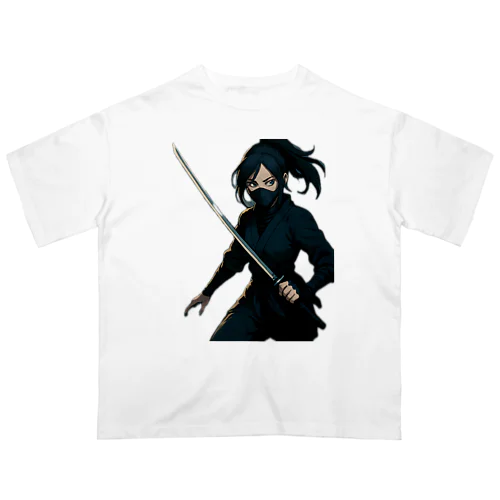 Ninja Girl T-Shirt 女忍者Tシャツ Oversized T-Shirt