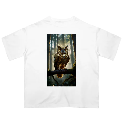 幸福なふくろう Oversized T-Shirt