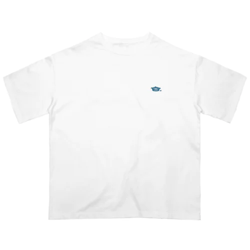 POPななべいぬT（青） Oversized T-Shirt