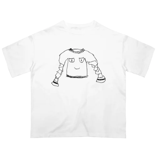ねじれTシャツ Oversized T-Shirt