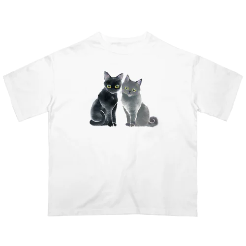 水引猫 初恋 duo 3 オーバーサイズTシャツ