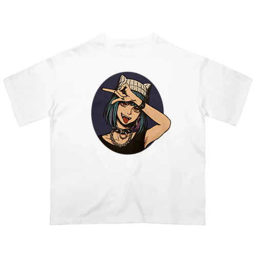 Rock girl なのぢゃ Oversized T-Shirt