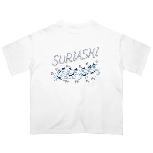 suriashi_blue オーバーサイズTシャツ