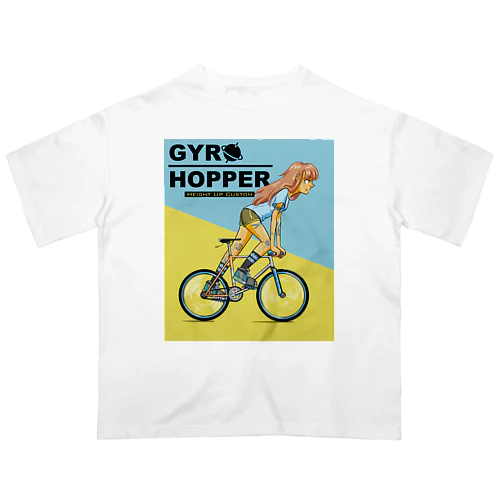 GYRO HOPPER (inked fixie girl) Oversized T-Shirt