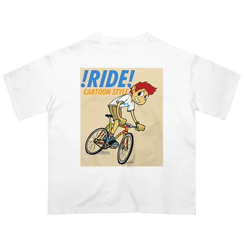 !RIDE! (CARTOON STYLE) オーバーサイズTシャツ