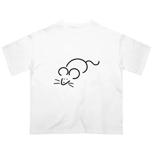 ねずみ オーバーサイズTシャツ