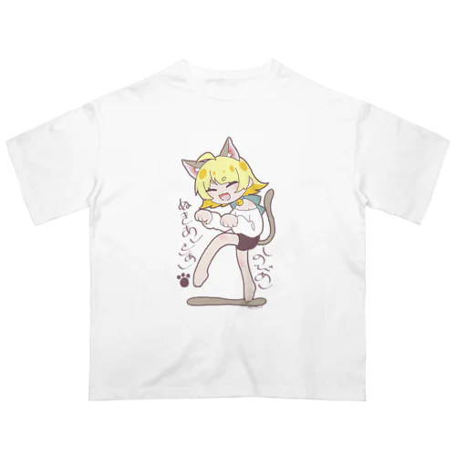 忍び猫のやえちゃん オーバーサイズTシャツ