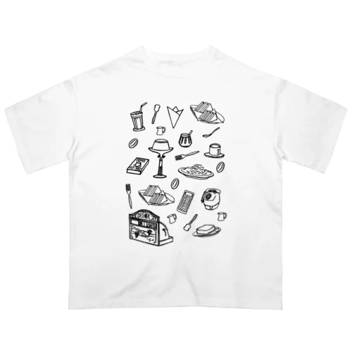 純喫茶　モノクロ Oversized T-Shirt