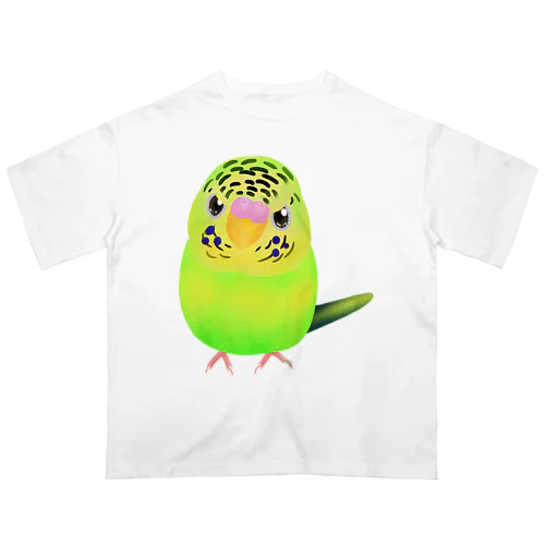 うるうる黄緑ジャンボ① オーバーサイズTシャツ