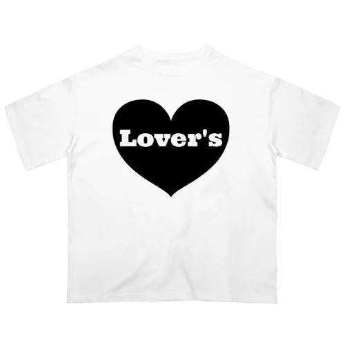 lovers ハート Oversized T-Shirt