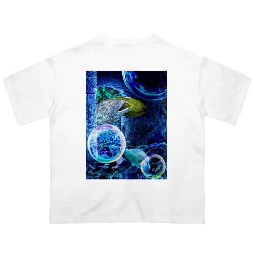 水底の遺跡  ( ウツボ ) オーバーサイズTシャツ