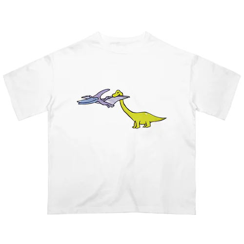 カムカム恐竜（プテラノドン×ブラキオサウルス） オーバーサイズTシャツ