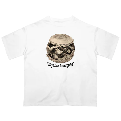 burgerシリーズ【宇宙バーガー】 オーバーサイズTシャツ