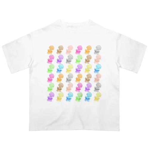 タコクラゲ(総柄) Oversized T-Shirt