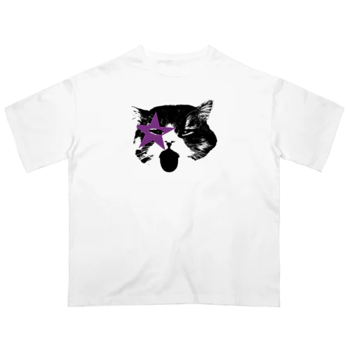 あっかんべー猫 Oversized T-Shirt