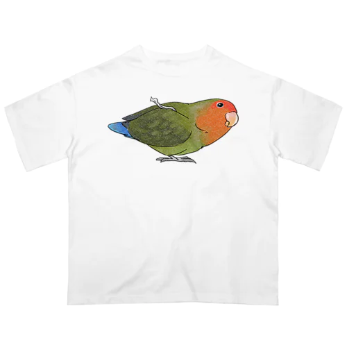 おすましコザクラインコ　きなこちゃん【まめるりはことり】 Oversized T-Shirt