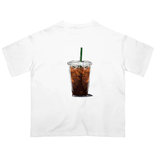 アイスコーヒーも汗をかく Oversized T-Shirt