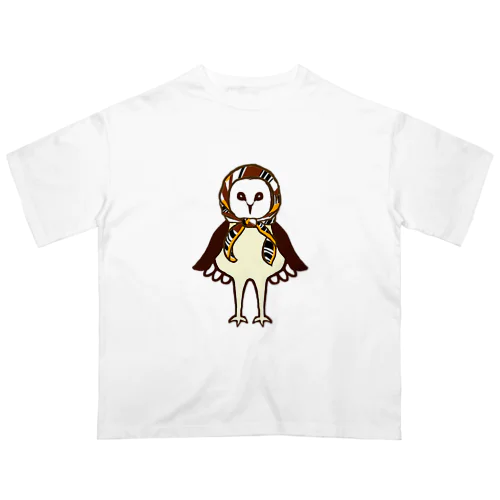 マチコ巻きメンフクロウ オーバーサイズTシャツ