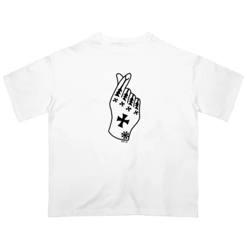 Hazichi×WHITE オーバーサイズTシャツ