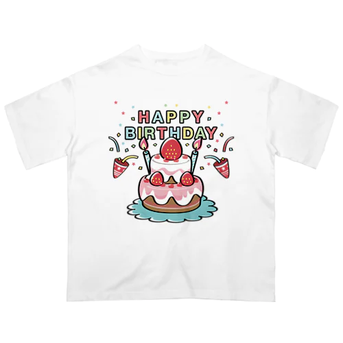 CT61HAPPY BRITHDAY  オーバーサイズTシャツ