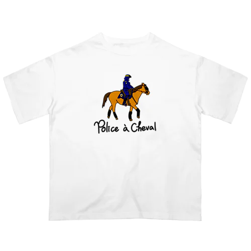 Police a Cheval Oversized T-Shirt