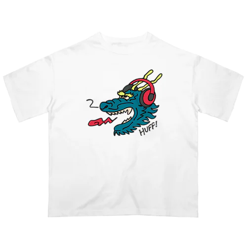 ヘッドホン・ドラゴン Oversized T-Shirt