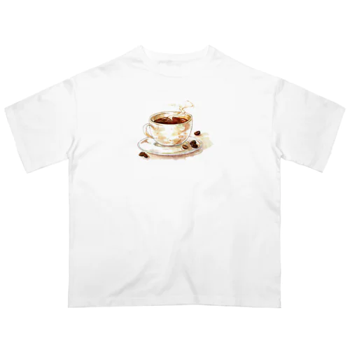 カフェの珈琲 Oversized T-Shirt