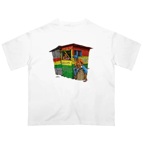 ジャマイカのおじいちゃんと孫 Oversized T-Shirt