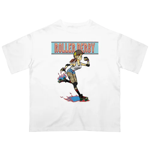 "ROLLER DERBY" オーバーサイズTシャツ