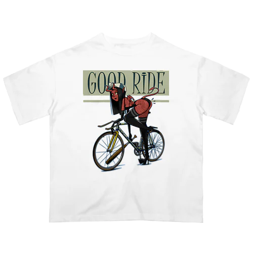 "GOOD RIDE" オーバーサイズTシャツ