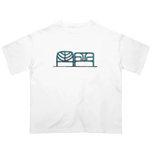 杉並区ガードパイプ（ガードレール） オーバーサイズTシャツ