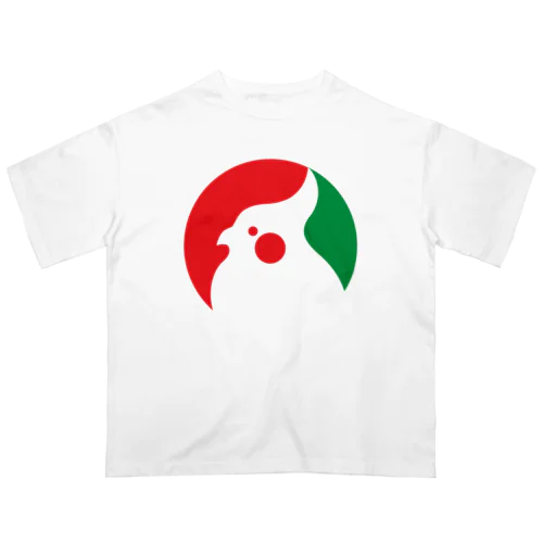 ロゴ風オカメインコ オーバーサイズTシャツ