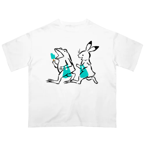鳥獣戯画(ポップ/買い物) オーバーサイズTシャツ